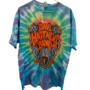 Dave Matthews Band Tie-Dye T-Shirt - Multicolor Size L Tour 2022